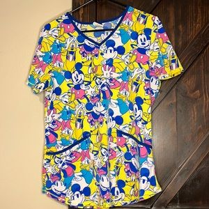 Disney Vintage Scrub Top
